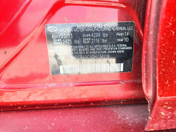 2013 HYUNDAI SONATA GLS/ GLS Popular — VINS