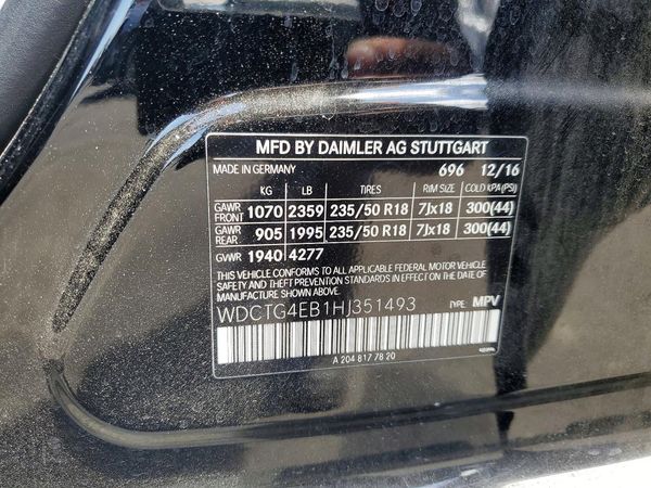 2017 MERCEDES-BENZ GLA GLA250