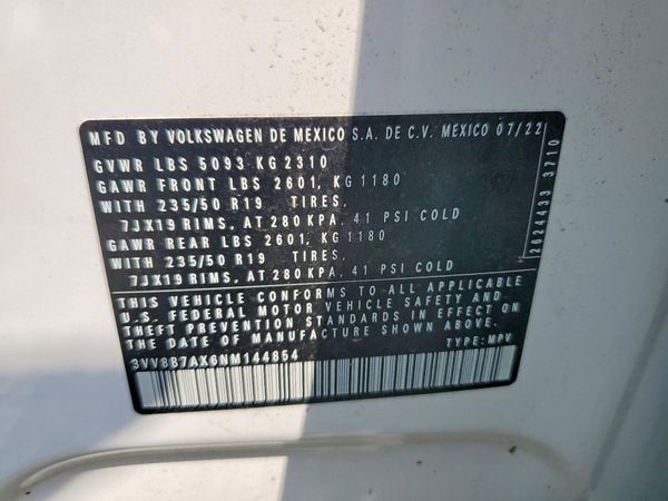 2022 VOLKSWAGEN TIGUAN 4Motion SE R-Line Black