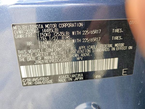 2014 TOYOTA RAV4 Standard