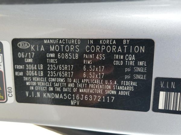 2018 KIA SEDONA L