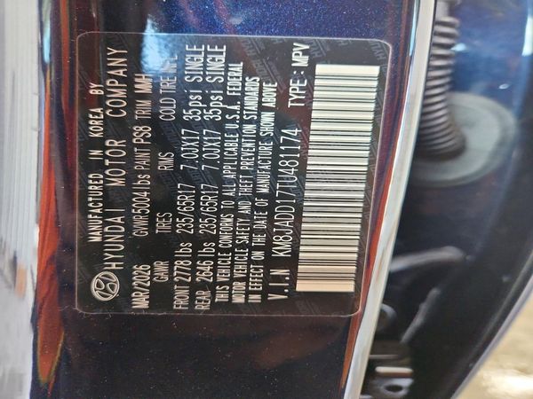2026 HYUNDAI TUCSON Blue SE