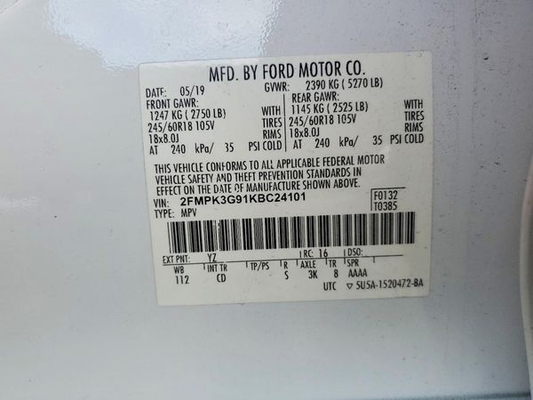 2019 FORD EDGE SE