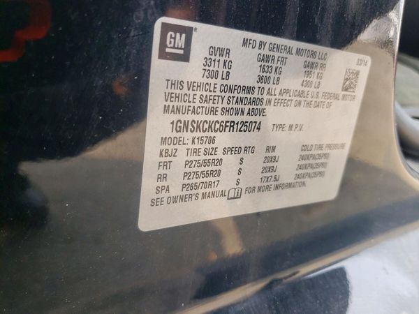 2015 CHEVROLET TAHOE