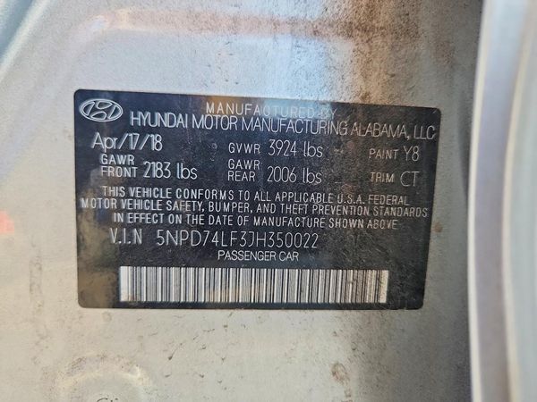 2018 HYUNDAI ELANTRA