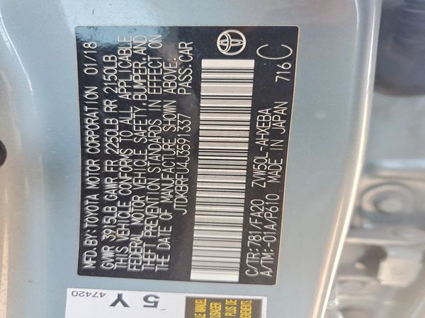 2018 TOYOTA PRIUS