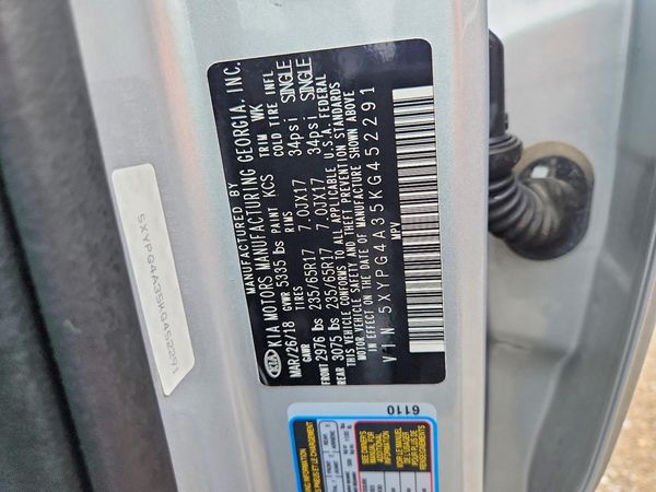2019 KIA SORENTO L, LX, S