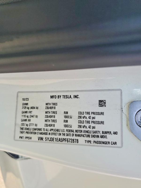 2023 TESLA MODEL 3