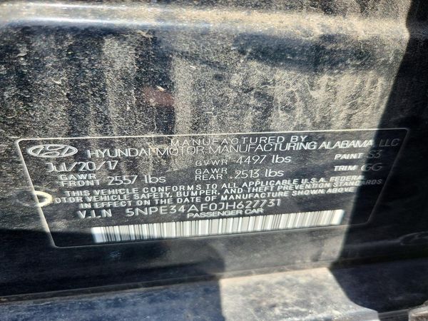 2018 HYUNDAI SONATA