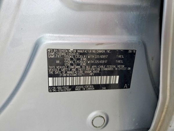 2016 TOYOTA RAV4 LE (X Grade)