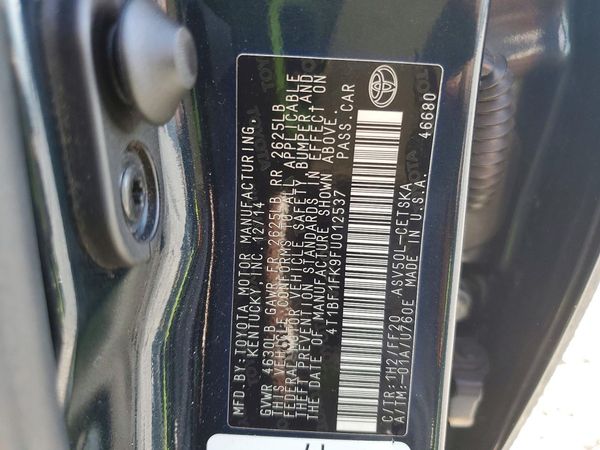 2015 TOYOTA CAMRY