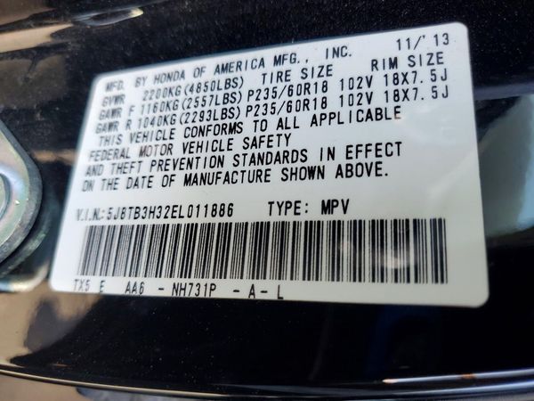 2014 ACURA RDX