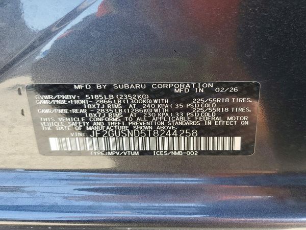 2026 SUBARU CROSSTREK