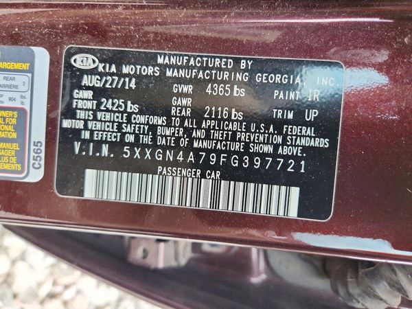 2015 KIA OPTIMA