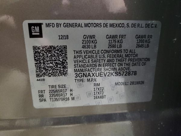 2019 CHEVROLET EQUINOX LT (1LT)