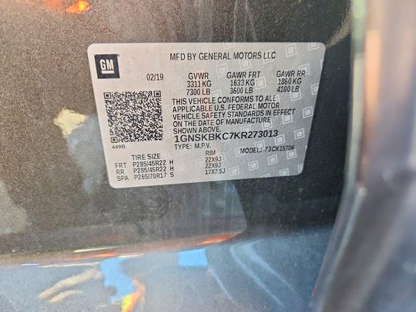 2019 CHEVROLET TAHOE