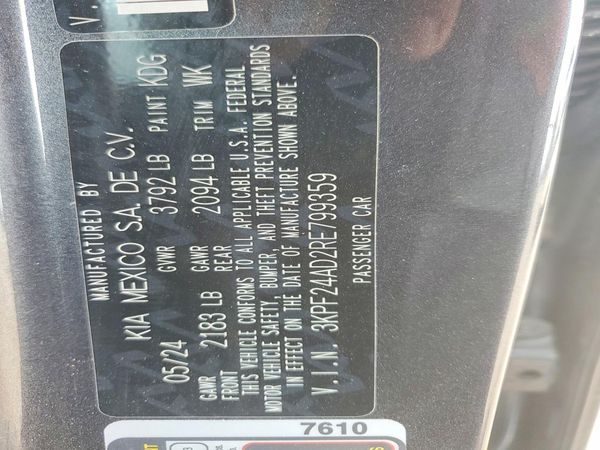 2024 KIA FORTE LX, LXS