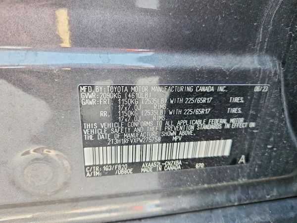 2023 TOYOTA RAV4 LE