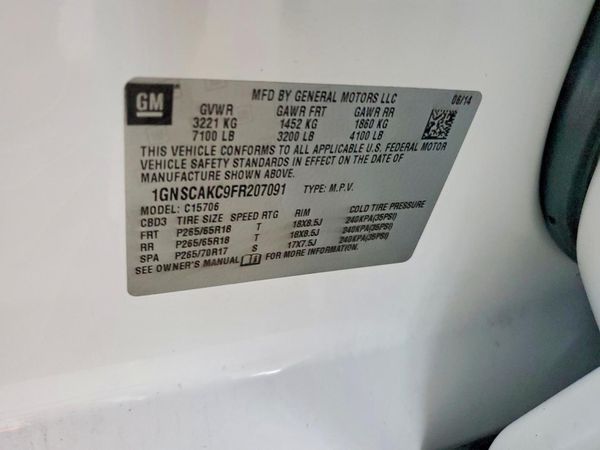 2015 CHEVROLET TAHOE LS