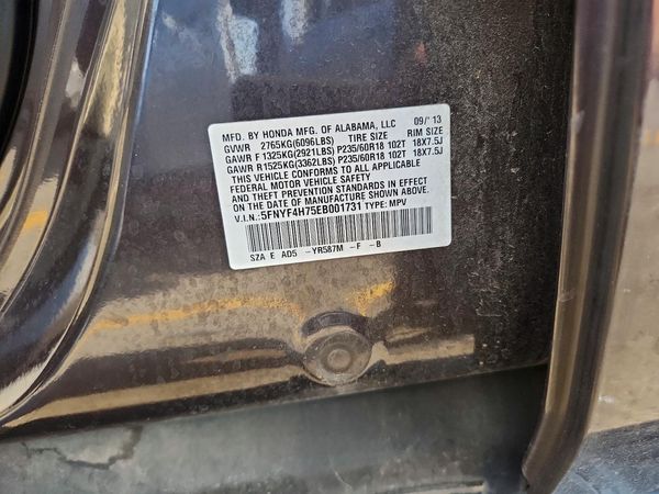 2014 HONDA PILOT EXL-N