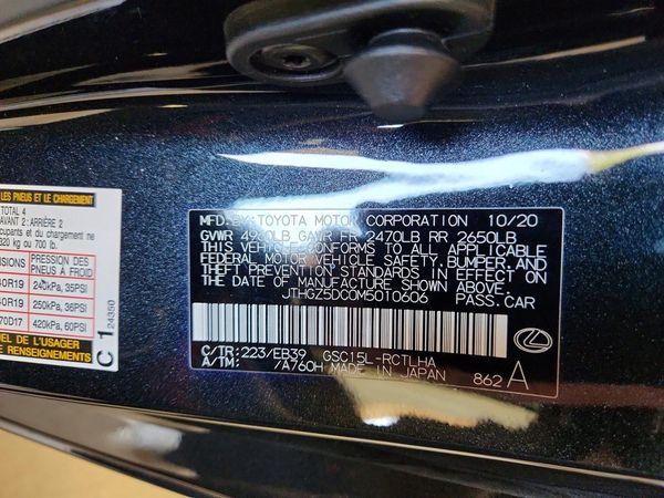 2021 LEXUS RC 350 350 F Sport