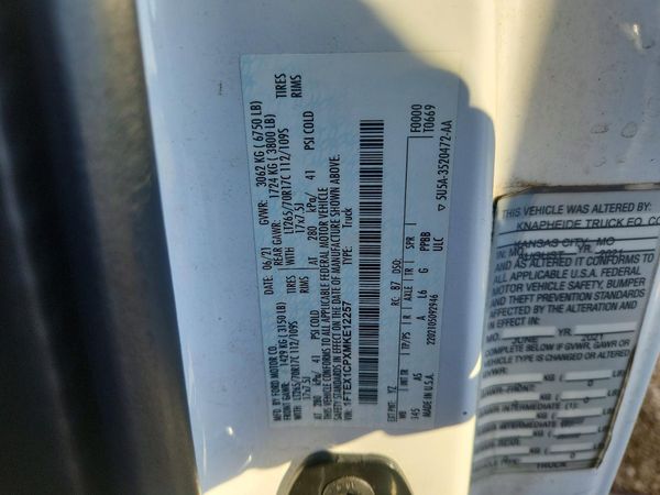 2021 FORD F150
