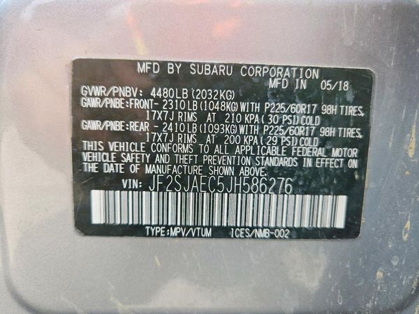 2018 SUBARU FORESTER Premium+CWP
