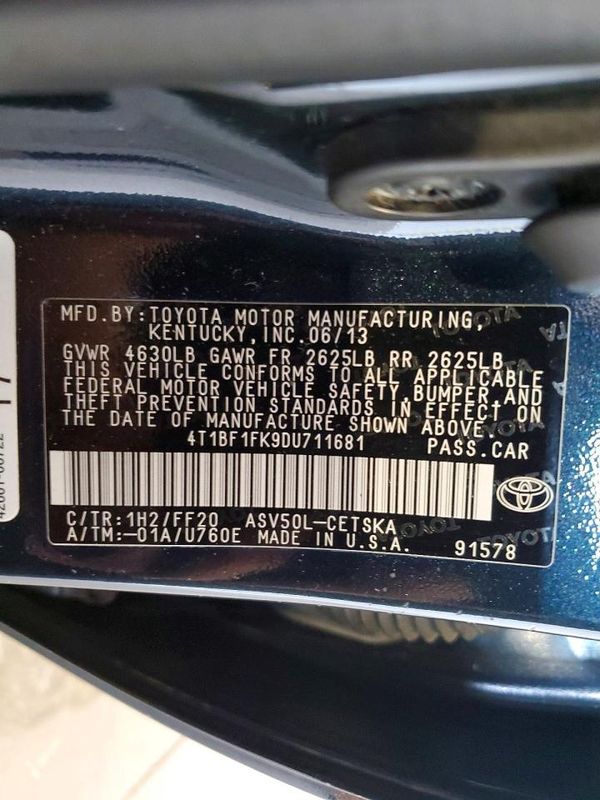 2013 TOYOTA CAMRY