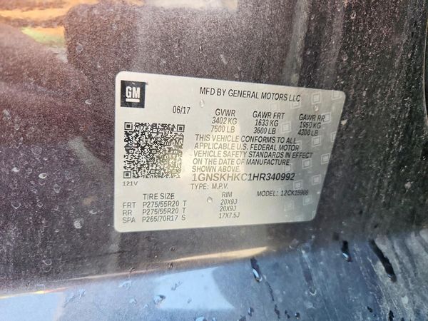 2017 CHEVROLET SUBURBAN LT