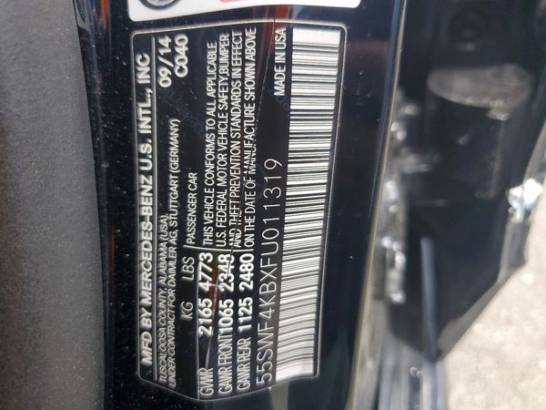 2015 MERCEDES-BENZ C 4-MATIC