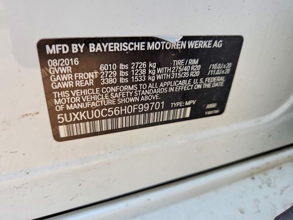 2017 BMW X6 sDrive35i