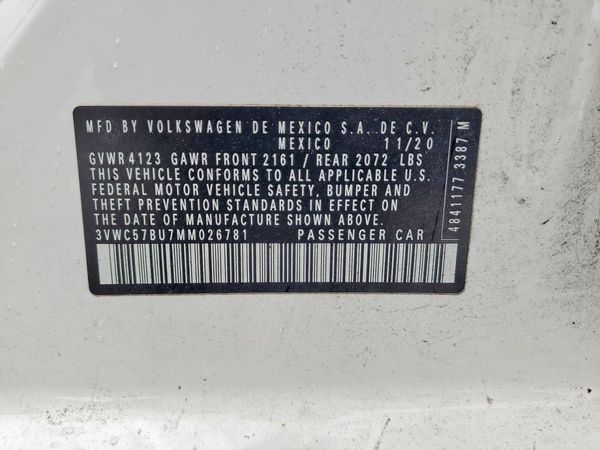 2021 VOLKSWAGEN JETTA