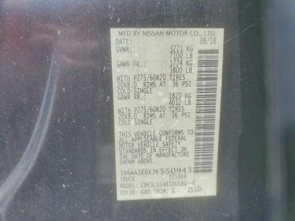 2018 NISSAN TITAN