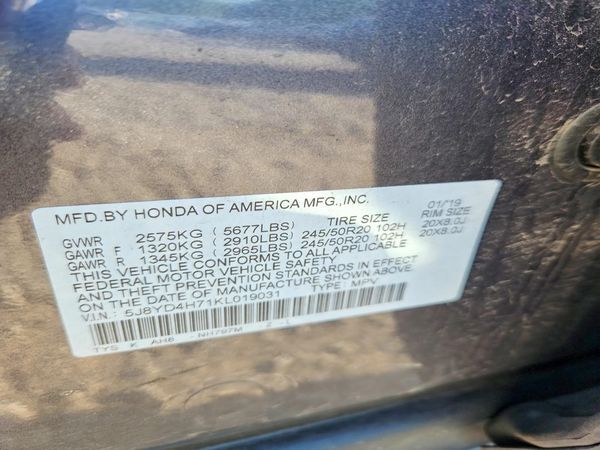 2019 ACURA MDX
