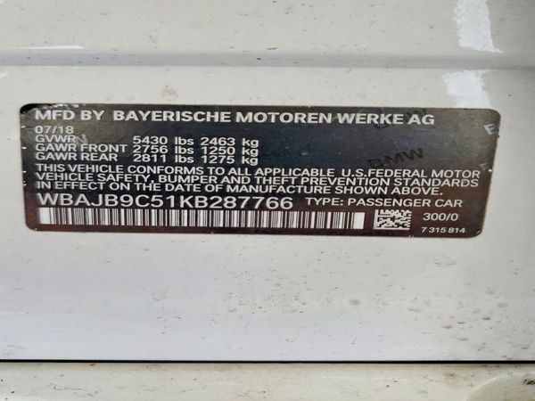 2019 BMW M550XI xDrive