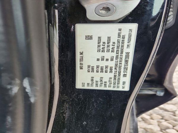 2022 TESLA MODEL 3