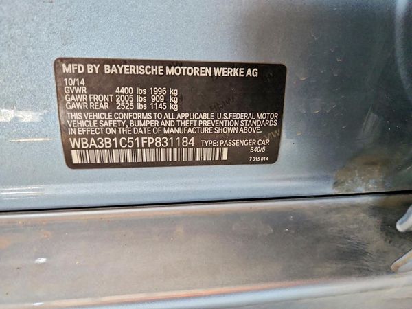 2015 BMW 320