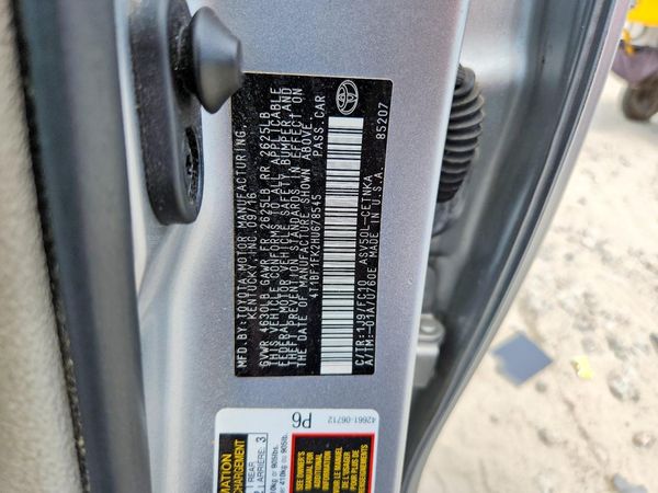 2017 TOYOTA CAMRY LE/SE/XLE/XSE