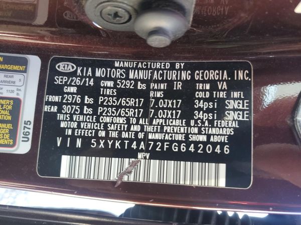 2015 KIA SORENTO
