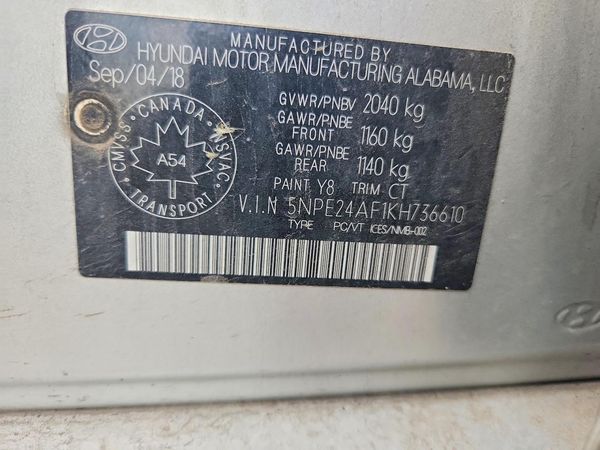 2019 HYUNDAI SONATA Eco Turbo, SE