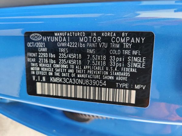2022 HYUNDAI KONA