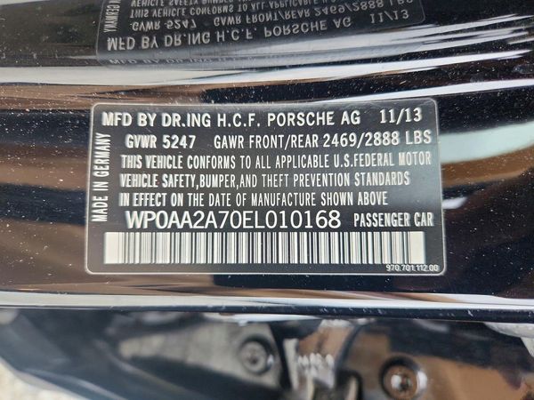 2014 PORSCHE PANAMERA Base (2WD), 4 (4WD)