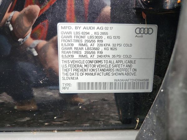 2017 AUDI Q7 quattro Premium — VINS