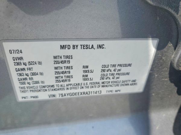2024 TESLA MODEL Y