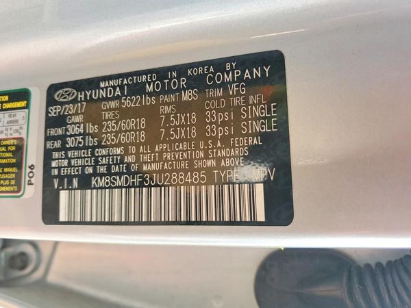 2018 HYUNDAI SANTA FE SE Base