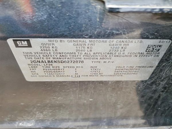 2013 CHEVROLET EQUINOX