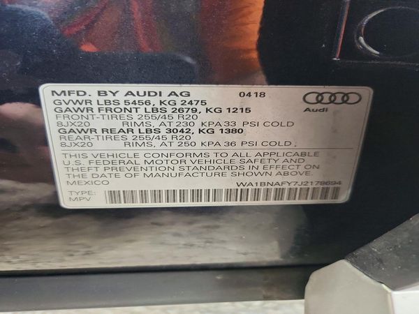 2018 AUDI Q5 quattro Premium Plus