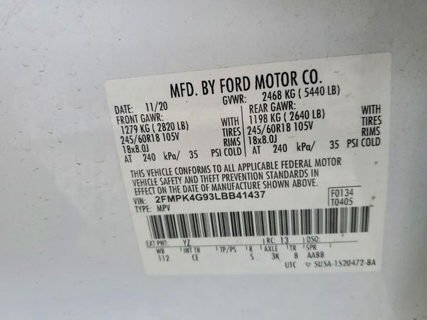 2020 FORD EDGE