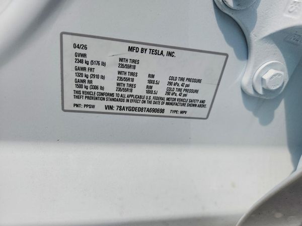 2026 TESLA MODEL Y