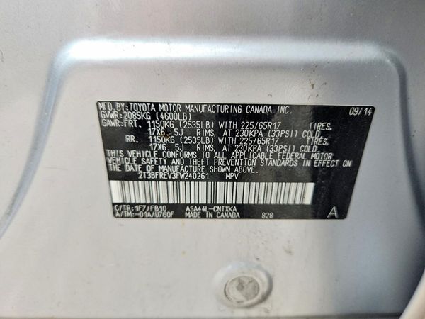 2015 TOYOTA RAV4 LE (X Grade)